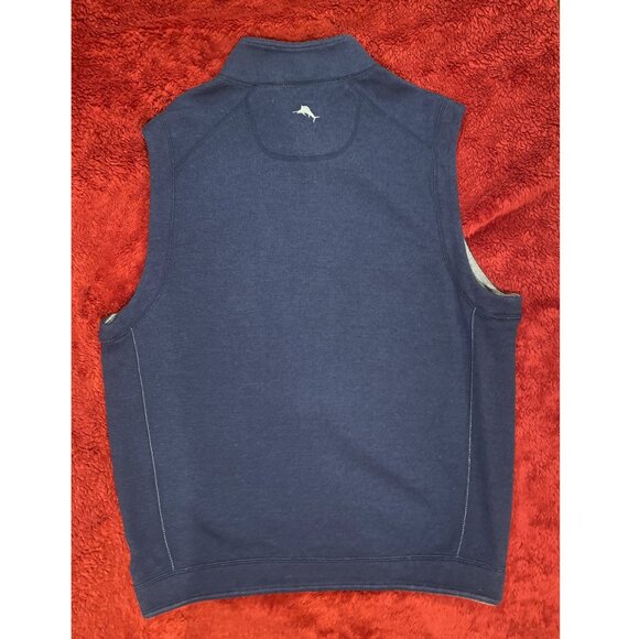 Tommy Bahama Men's Reversible Vest - Navy/Gray -  Medium - Picture 4 of 9